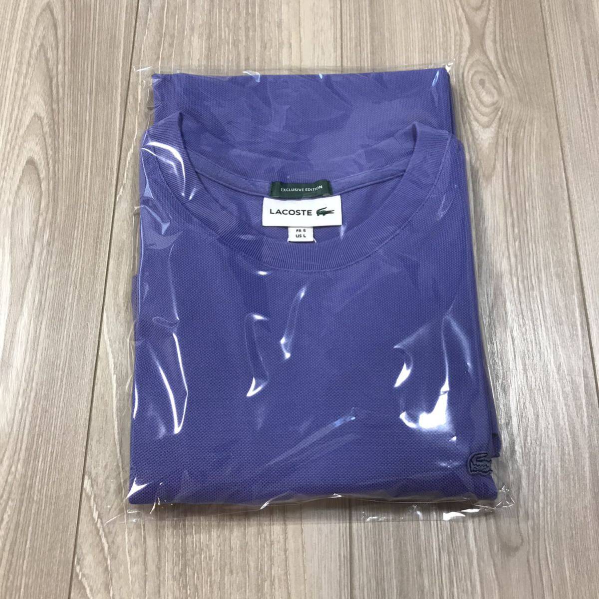 5 LACOSTE EXCLUSIVE EDITION URBAN RESEARCH DOORS moss stitch loose T-shirts gemmeラコステ 別注 カノコ ポロシャツ 鹿の子 tシャツ