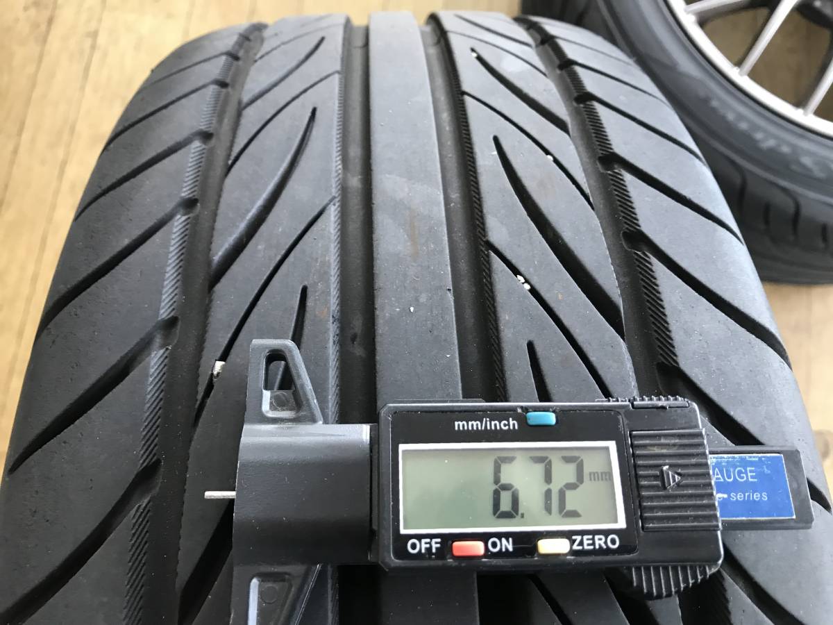 ENKEI PFM1 195/55R16 ヨコハマ SDRIVE 20年製 6.5J+41 4本 中古 ノート ニスモ アクア キューブの画像9