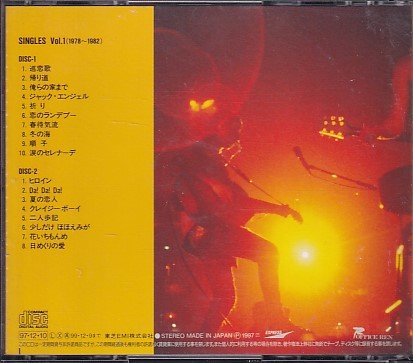 CD 長渕剛 SINGLES Vol.1(1978～1982) ベスト 2CD 歌詞カードなしの画像2