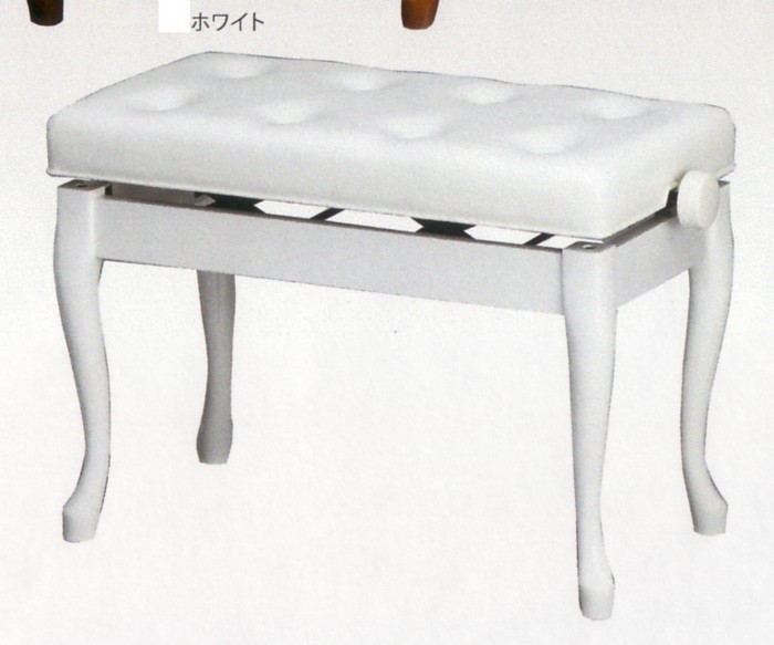新高低椅子（ワイド65ネコ脚タイプ）ホワイト　_画像1