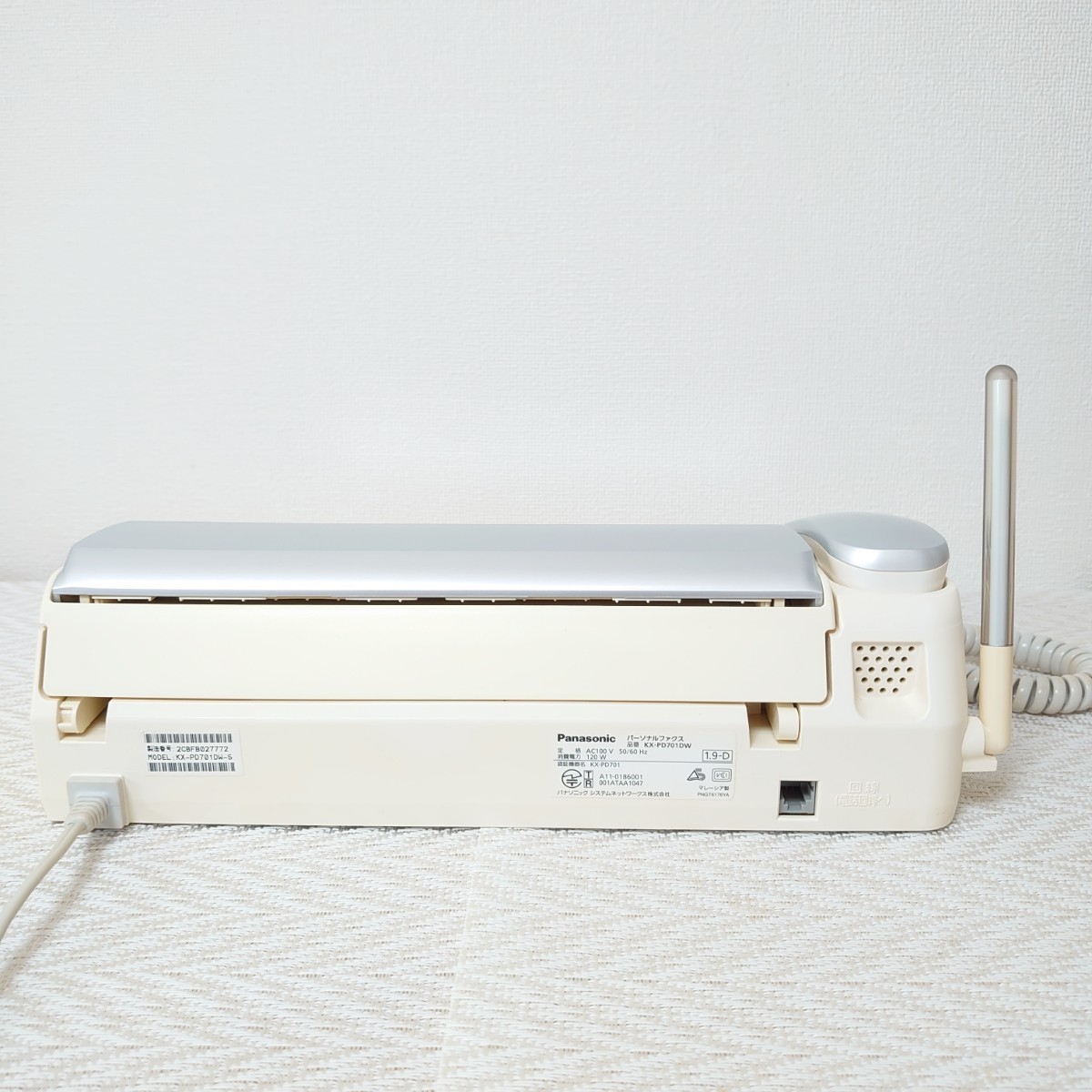 見てから印刷】Panasonic パナソニック FAX KX-PD701(シルバー)中古