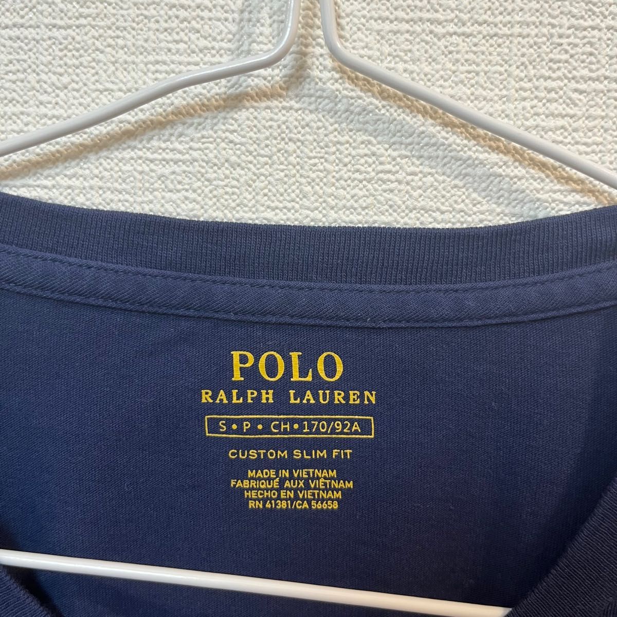 【美品】POLO RALPH LAUREN ポロラルフローレン国旗 刺繍ロゴTシャツ トップス カットソー プルオーバー Tシャツ