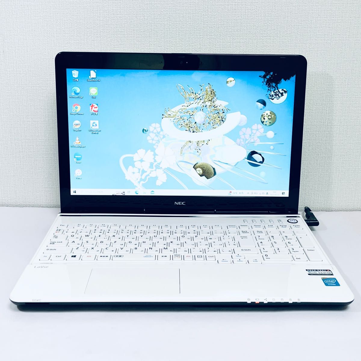 初期設定済 すぐに使えるノートPC NEC 白 WEBカメラ Office www