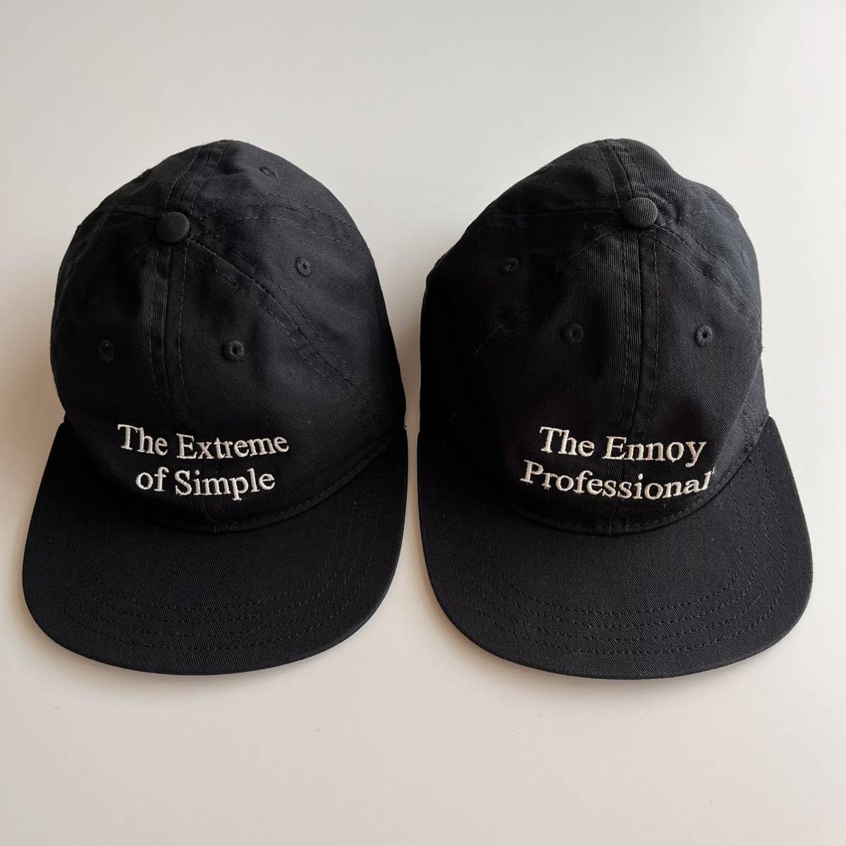 ヤフオク! - ennoy 初期 ロゴキャップ 2種セット黒 希少 CAP