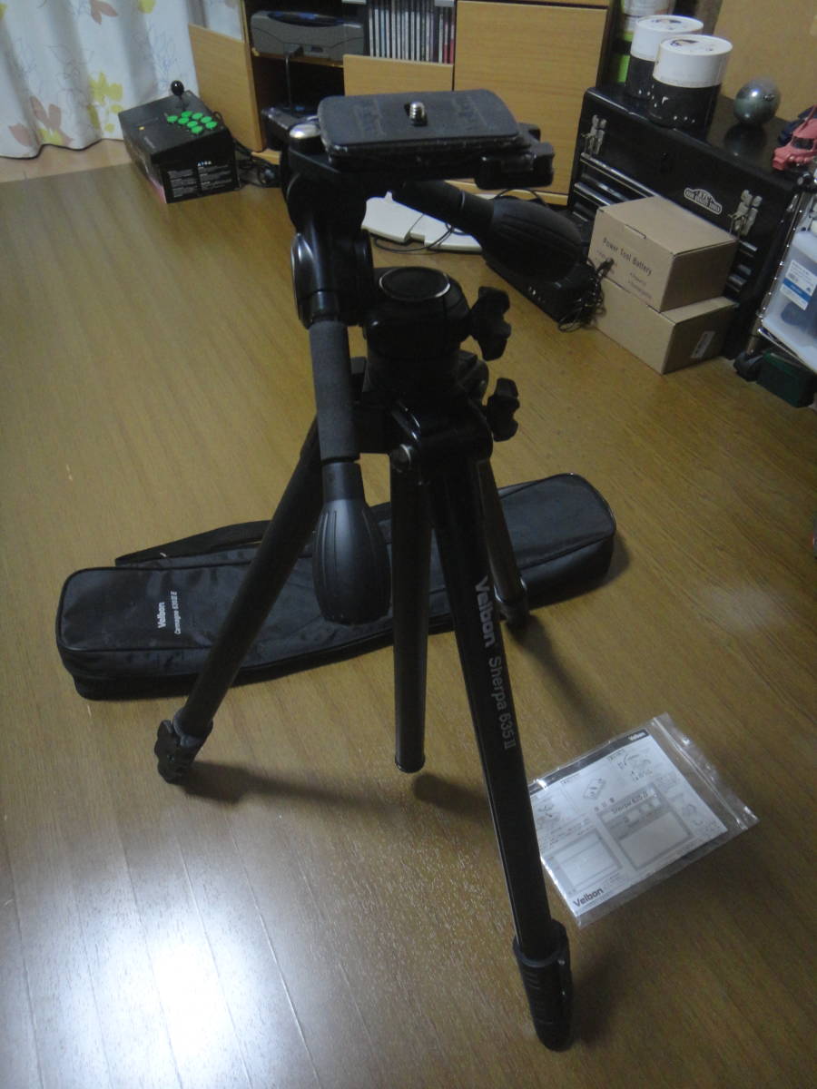 限定版 三脚 Velbon Sherpa PHD-65Q クイックシュー雲台 635II 三脚