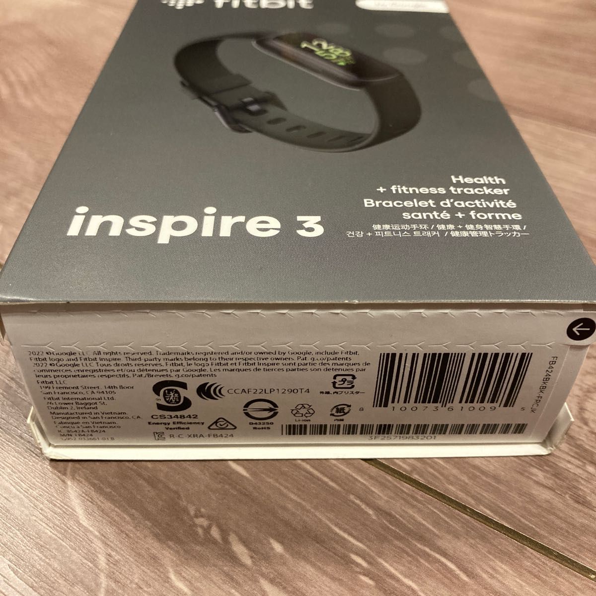 新品未使用 未開封】Fitbit Inspire 3 ミッドナイトゼン/ブラック