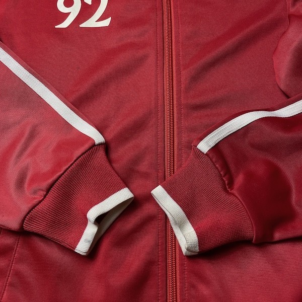 プレミアの名門! adidas アディダス リヴァプールFC サッカー トラックジャケット トップ ジャージ レッド ホワイト 赤 白 160 キッズ_画像8
