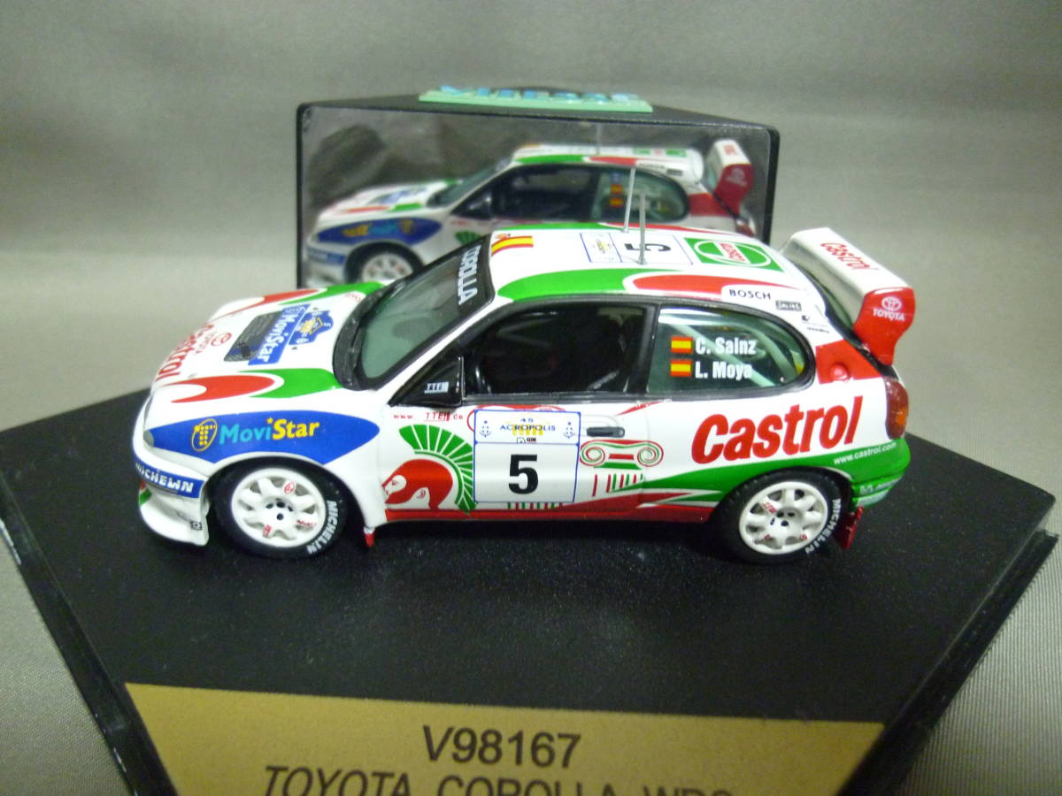 ビテス 1/43 カストロール トヨタ カローラ C.サインツ WRC アクロポリス ラリー 1998_画像2