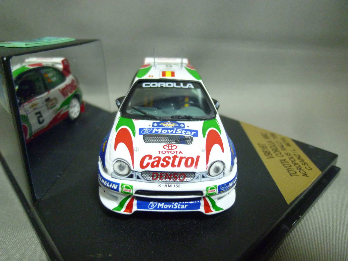 ビテス 1/43 カストロール トヨタ カローラ C.サインツ WRC アクロポリス ラリー 1998_画像3