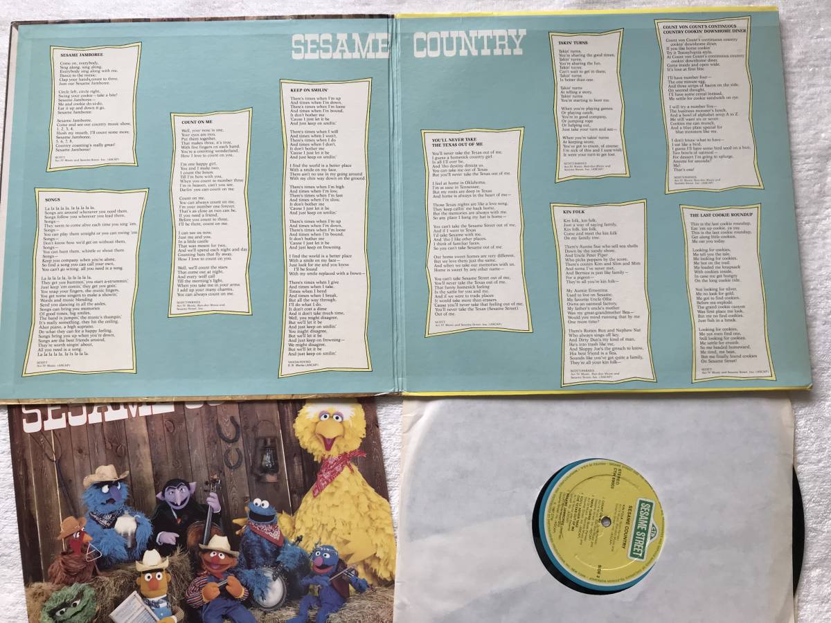 Sesame Street / Sesame Country / Sesame Street, CTW 89003 1981 US LP / Crystal Gayle, Glen Campbell, Loretta Lynn, Tanya Tucker
