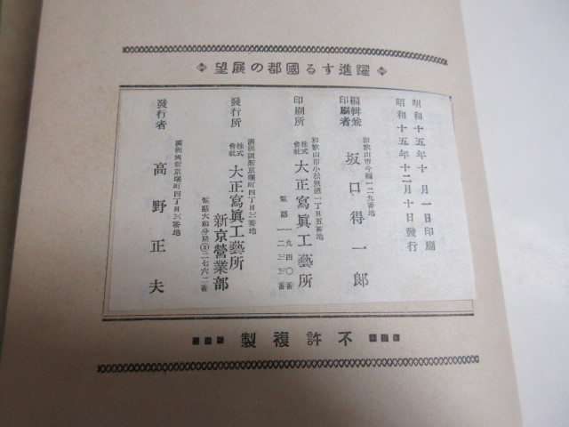 2K4-4「躍進する 国都の展望躍 新京観光協会撰」GREAT HSINKING 坂口得一郎 大正写真工芸所新京営業部 古書 経年劣化有り_画像6