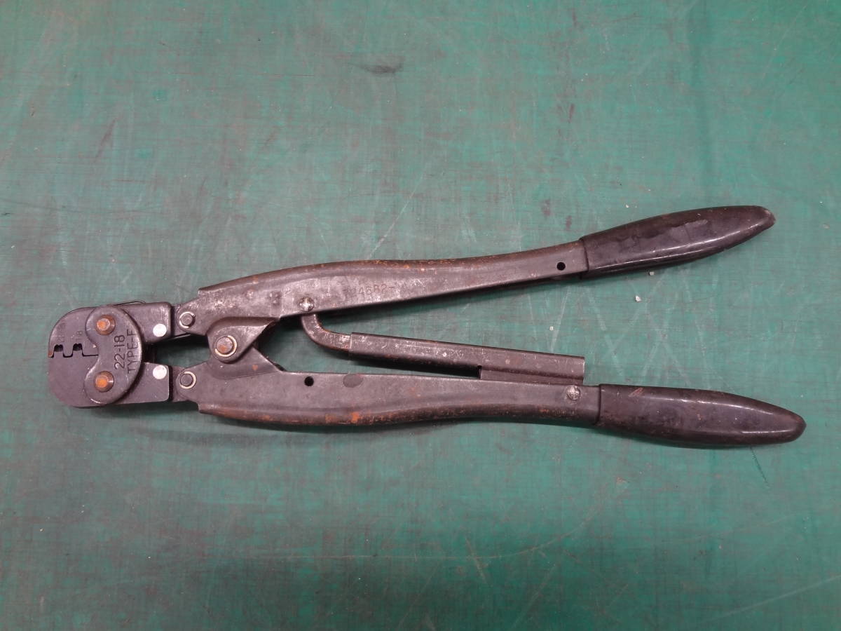 ○AMP 手動圧着工具 22-18 TYPE-F 724682-1 TE ○3※411 ○AMP 手動圧着工具 22-18 TYPE-F 724682-1 TE ○3※411