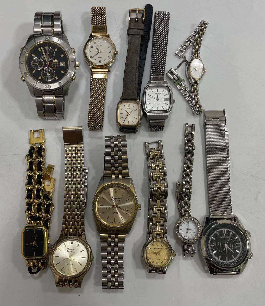 【3146】ジャンク品 時計まとめ売り SEIKO ALBA SPIRIT など 腕時計 約480g 中古品 現状品_画像1