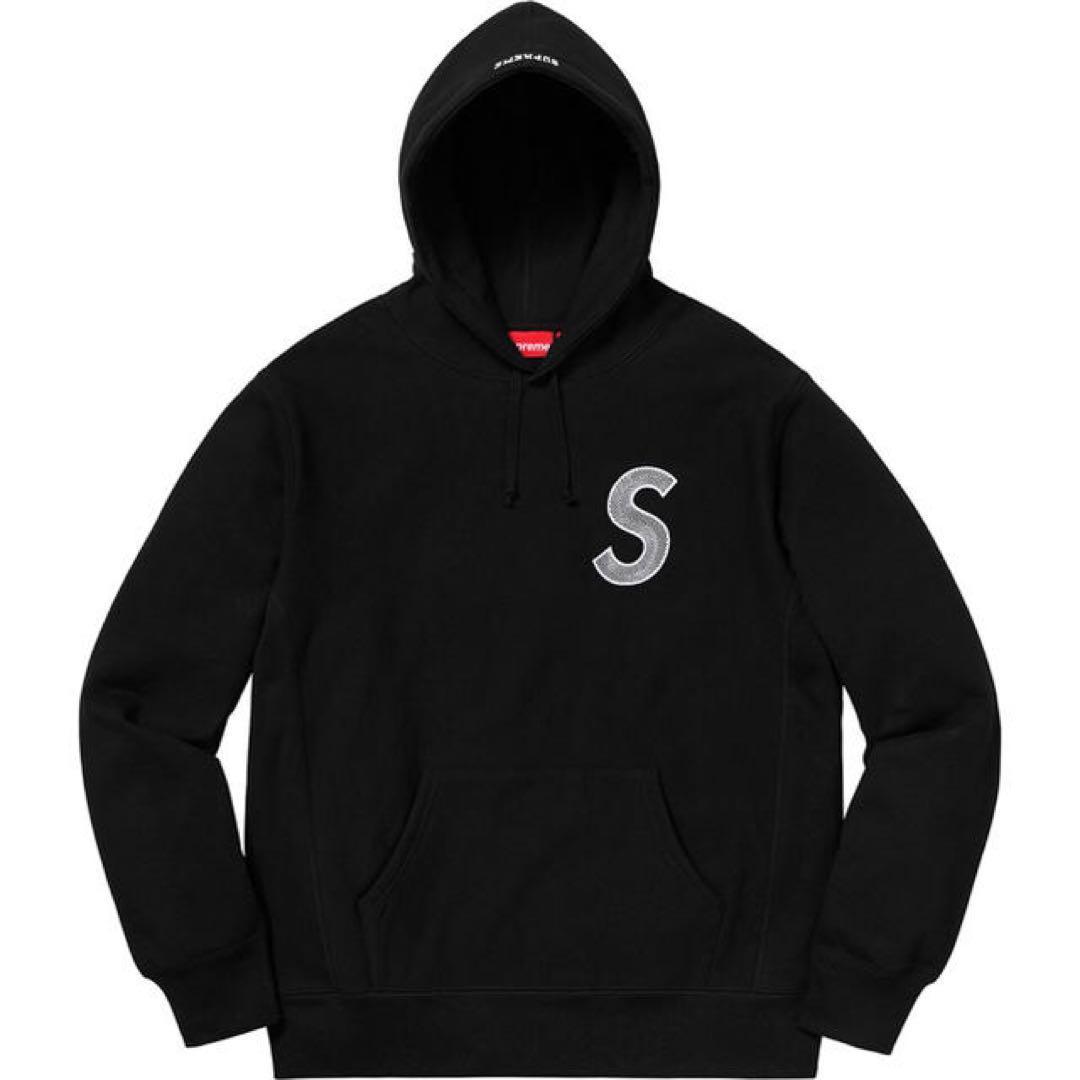 黒 L Supreme S Logo Hooded Sweatshirt 18AW シュプリーム エスロゴ