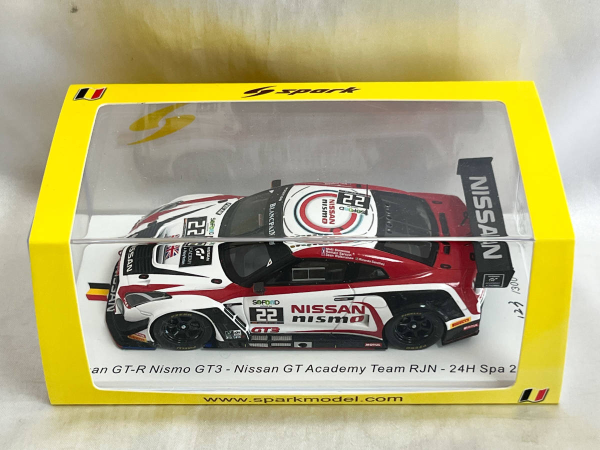 Spark 1/43 Nissan GT-R Nismo GT3 Nissan GT Academy Team RJN Spark 1/43 Nissan GT-R Nismo GT3 Nissan GT Academy Team RJN