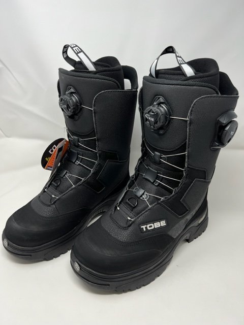 TOBE Outerwear スノーモービル ダブルボア ブーツ NIMBUS V2 BOA ジェット ブラック JET BLACK US9 約27cm 防水加工 カナダ 新品未使用_画像5