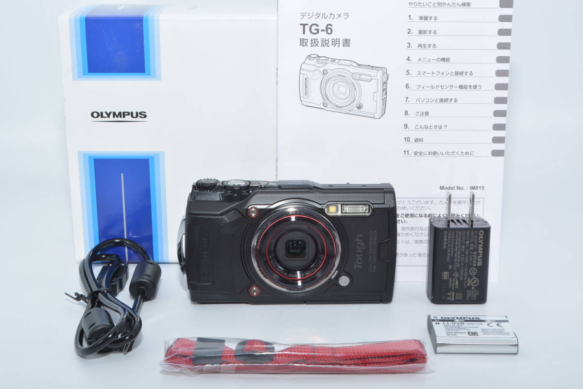 【特上品】 OM SYSTEM/オリンパス OLYMPUS デジタルカメラ Tough TG-6 ブラック　＃6079