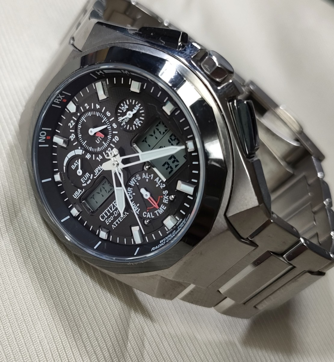 稼働品 シチズン アテッサ エコドライブ CITIZEN 電波ソーラー 稼働品 シチズン アテッサ エコドライブ CITIZEN 電波ソーラー