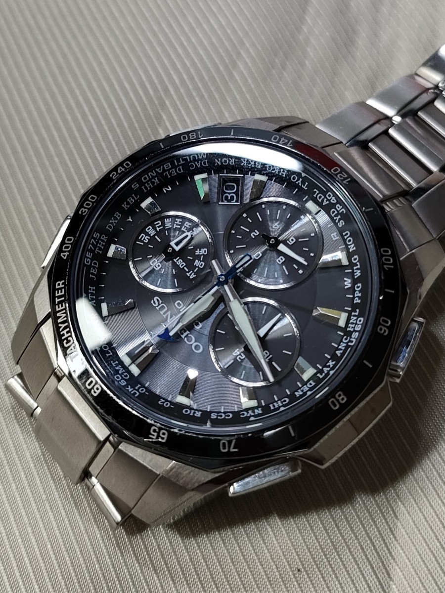 稼働品 CASIO OCEANUS MANTA 定価115 500円 電波ソーラー腕時計 稼働品 CASIO OCEANUS MANTA 定価115 500円 電波ソーラー腕時計