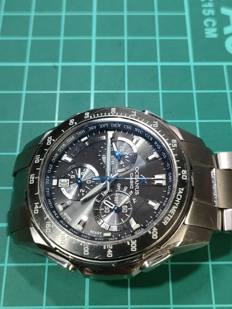稼働品 CASIO OCEANUS 定価84 000円 電波ソーラー腕時計 OCW 稼働品 CASIO OCEANUS 定価84 000円 電波ソーラー腕時計 OCW