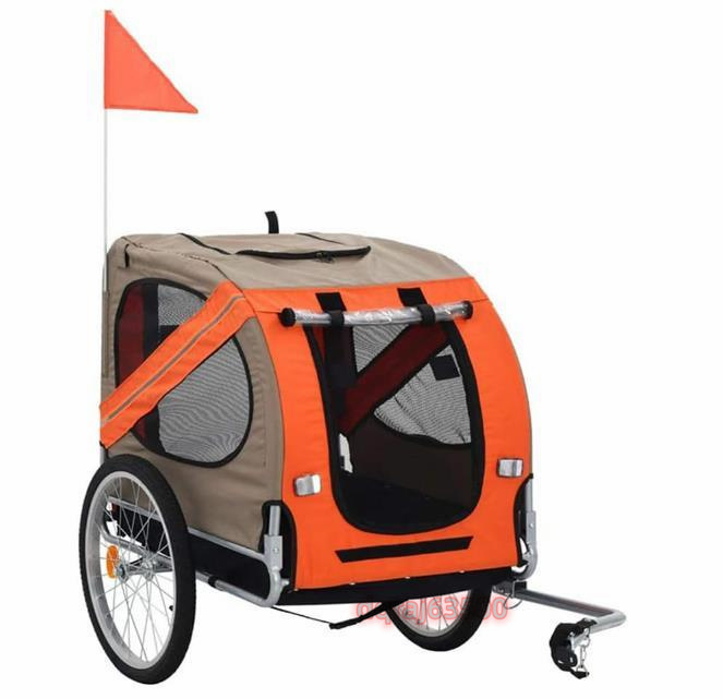  don't miss it! large pet bicycle trailer cat dog Cart folding . outdoor bicycle . ride .. make Trailer car middle large dog 