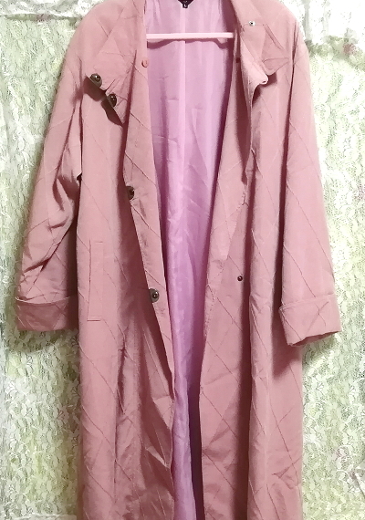 ピンクロングコート羽織/カーディガン Pink long coat/cardigan