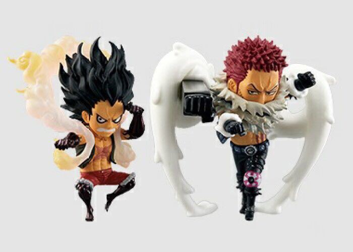 跳躍50週年【終極稀有】ONE PIECE Gear 4 Snake Man Luffy＆Katakuri海賊王世界收藏圖PVC 50號② 原文:ジャンプ50周年【究極レア】ONE PIECE ギア4 スネイクマン ルフィ& カタクリ ワンピース ワールドコレクタブルフィギュア ワーコレ 50th②