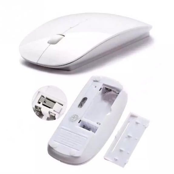  postage included * battery type wireless mouse * energy conservation 2.4GHz wireless mouse * quiet sound design * white white 