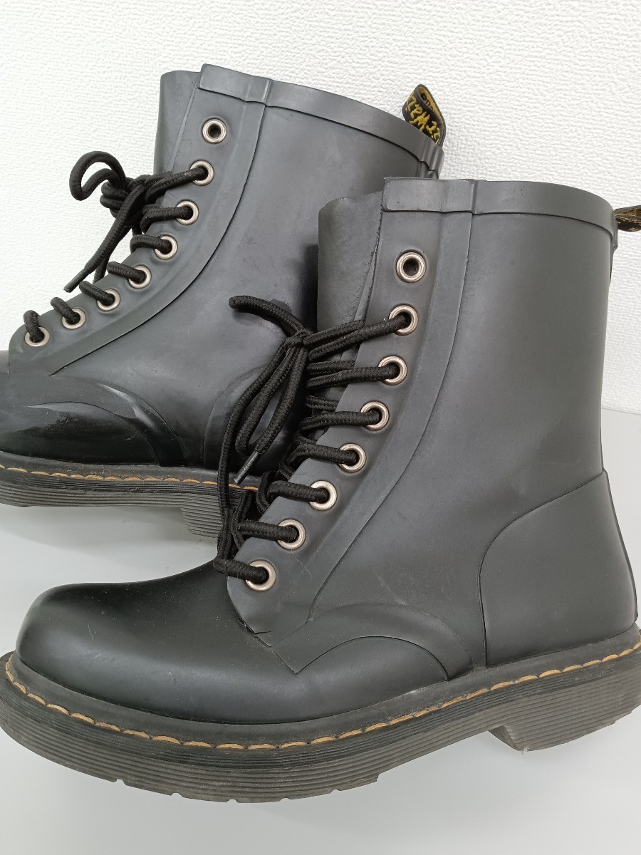 Dr.Martens ドクターマーチン レインブーツ 黒　ブラック UK5 3339_画像4