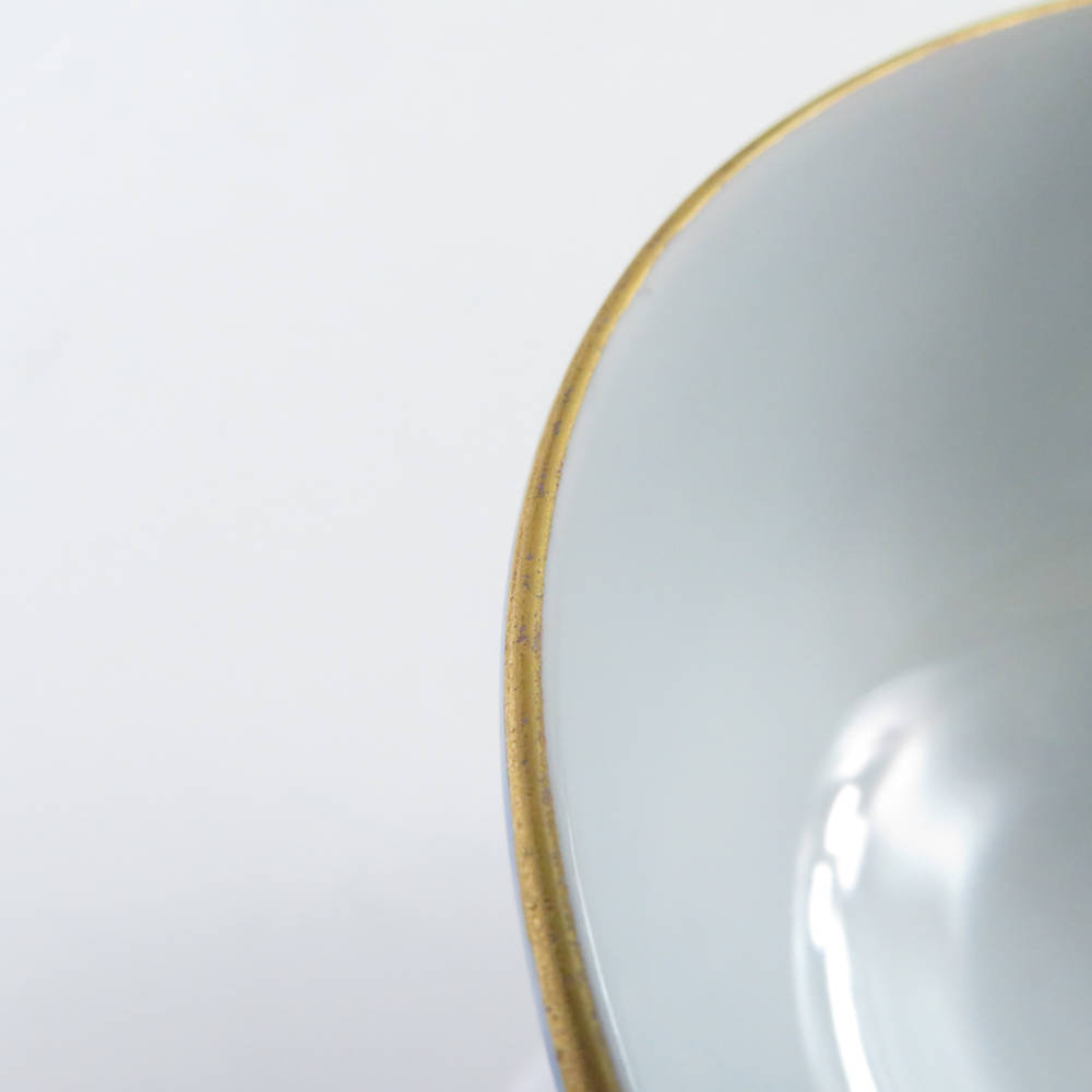 美品 深川製磁 急須&湯呑 6点 セット 茶器揃 金彩 菊外赤紋 和食器 SC7693Rの画像8