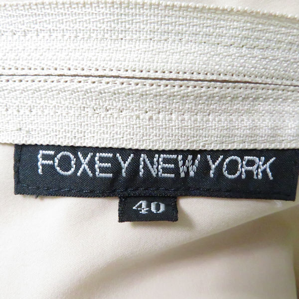 美品 FOXEY NEW YORK フォクシー 20765 スカート ベージュ系 40 ナイロン 他 AM2580A47_画像3