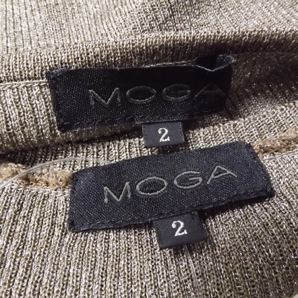 MOGA モガ アンサンブル ブラウン系 2 アクリル 他 半袖 AM2843A18_画像3