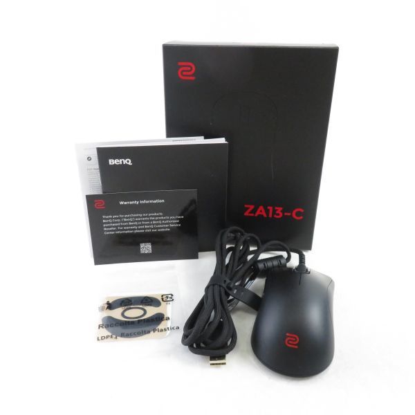 美品 BenQ ベンキュー ZA13-C 有線 ゲーミングマウス ブラック FPS eスポーツ PC周辺機器 HY421C