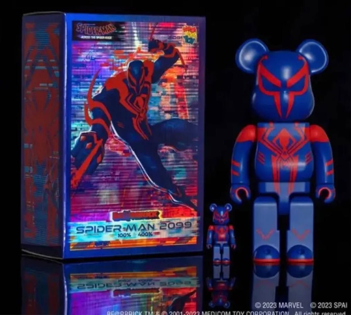 ベアブリック BE@RBRICK MEDICOM TOY メディコムトイ  スパイダーマン　スパイダーバース　 100%&400%