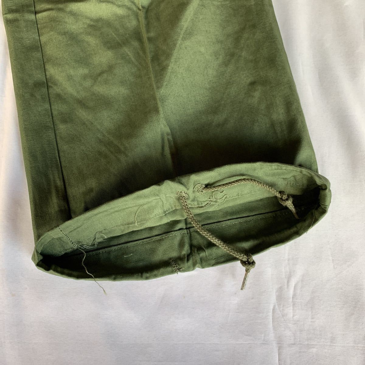 60s U.S.ARMY JUNGLE FATIGUE TROUSERS 3rd DEAD STOCK USARMY ジャングルファティーグ カーゴパンツ ノンリップ デッドストック 送料無料 _画像6