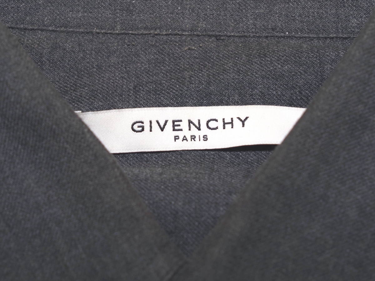 GIVENCHY ジバンシィ 17AWチェック切り替えワークシャツ39 リカルドティッシ_画像3