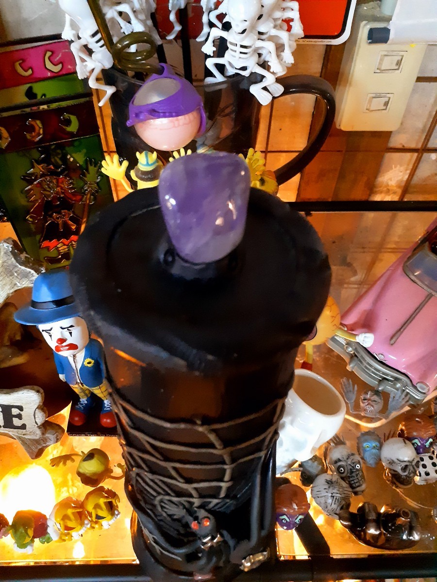  american miscellaneous goods gothic horror Halloween style Vintage Skull Spider tower objet d'art 