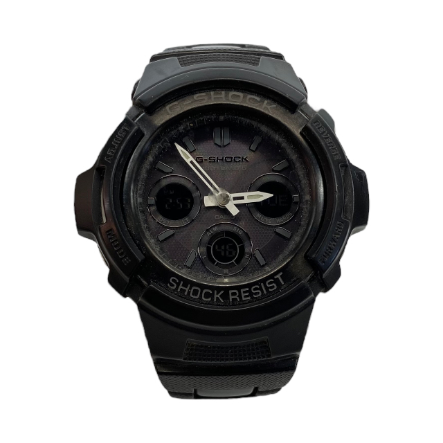 【稼働品】CASIO カシオ G-SHOCK Gショック AWG-M100BC 腕時計 デジアナ ソーラー腕時計 タフソーラー 20気圧 防水 ラバー ブラック