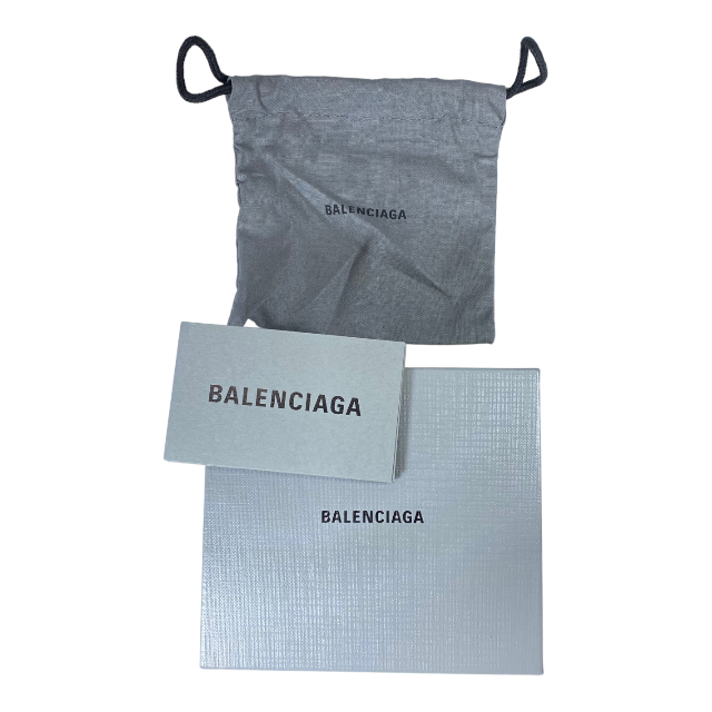 BALENCIAGA バレンシアガ 391446 財布 三つ折り財布 折り財布 コンパクトウォレット ミニ財布 ロゴ レザー ブルー_画像10