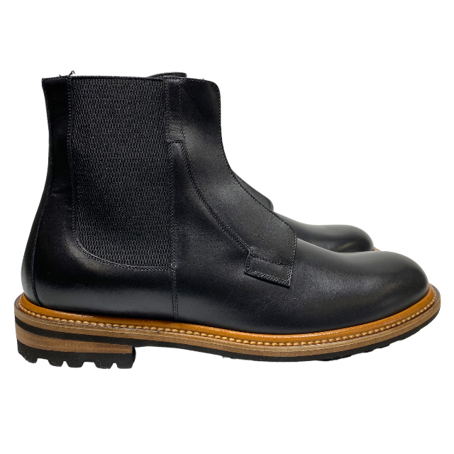 [ не использовался ]DOLCE&GABBANA Dolce & Gabbana Dolce&Gabbana обувь ботинки короткие сапоги кожа черный чёрный [ размер 7 ( примерно 26cm)]