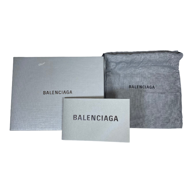 BALENCIAGA バレンシアガ 593813 財布 ミニ財布 三つ折り財布 折り財布 コンパクトウォレット ロゴ ラメ レザー グレー_画像10