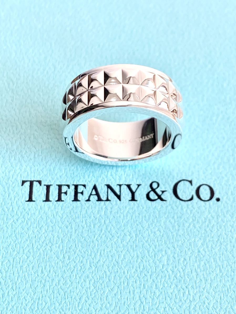 ほぼ未使用 8 5号 鏡面磨き仕上げ TIFFANY&Co オールド ほぼ未使用 8 5号 鏡面磨き仕上げ TIFFANY&Co オールド