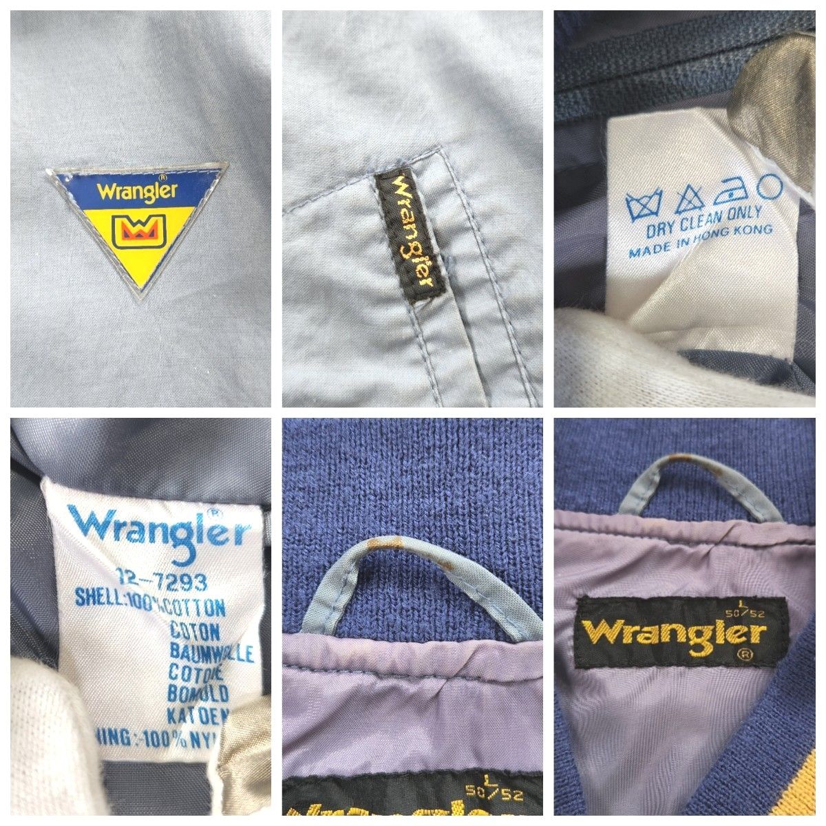 80-90年代 HONGKONG製 Wrangler ラングラー ナイロンスタジャン 80-90年代 HONGKONG製 Wrangler ラングラー ナイロンスタジャン