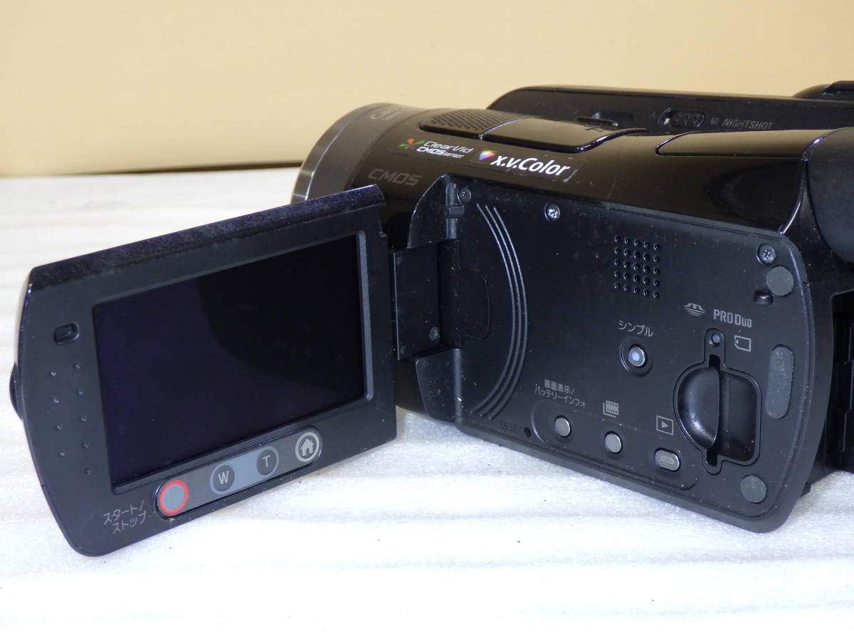 SONY HANDYCAM HDD HDR-SR8 ソニー デジタルビデオカメラ 通電確認のみ# TC00357の画像3