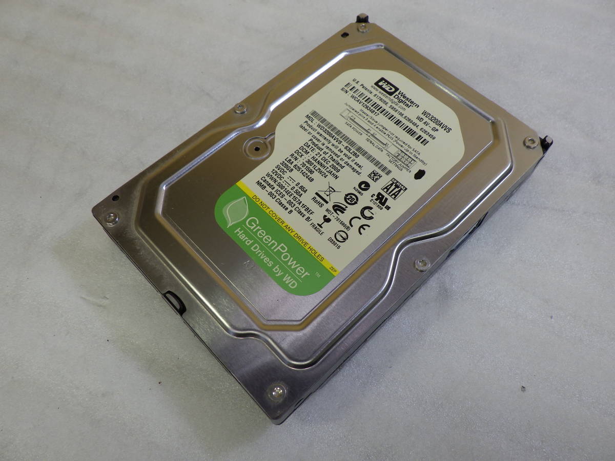 Western Digital WD3200AVVS HDD 320GB 3.5インチHDD SATA接続 フォーマット確認のみ#TC00133_画像1