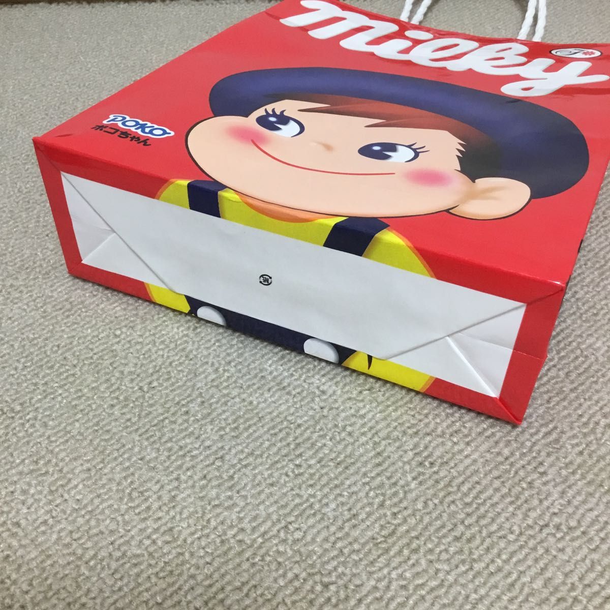 不二家 ペコちゃん＆ポコちゃん柄 紙バッグ(紙袋) 1点｜Yahoo
