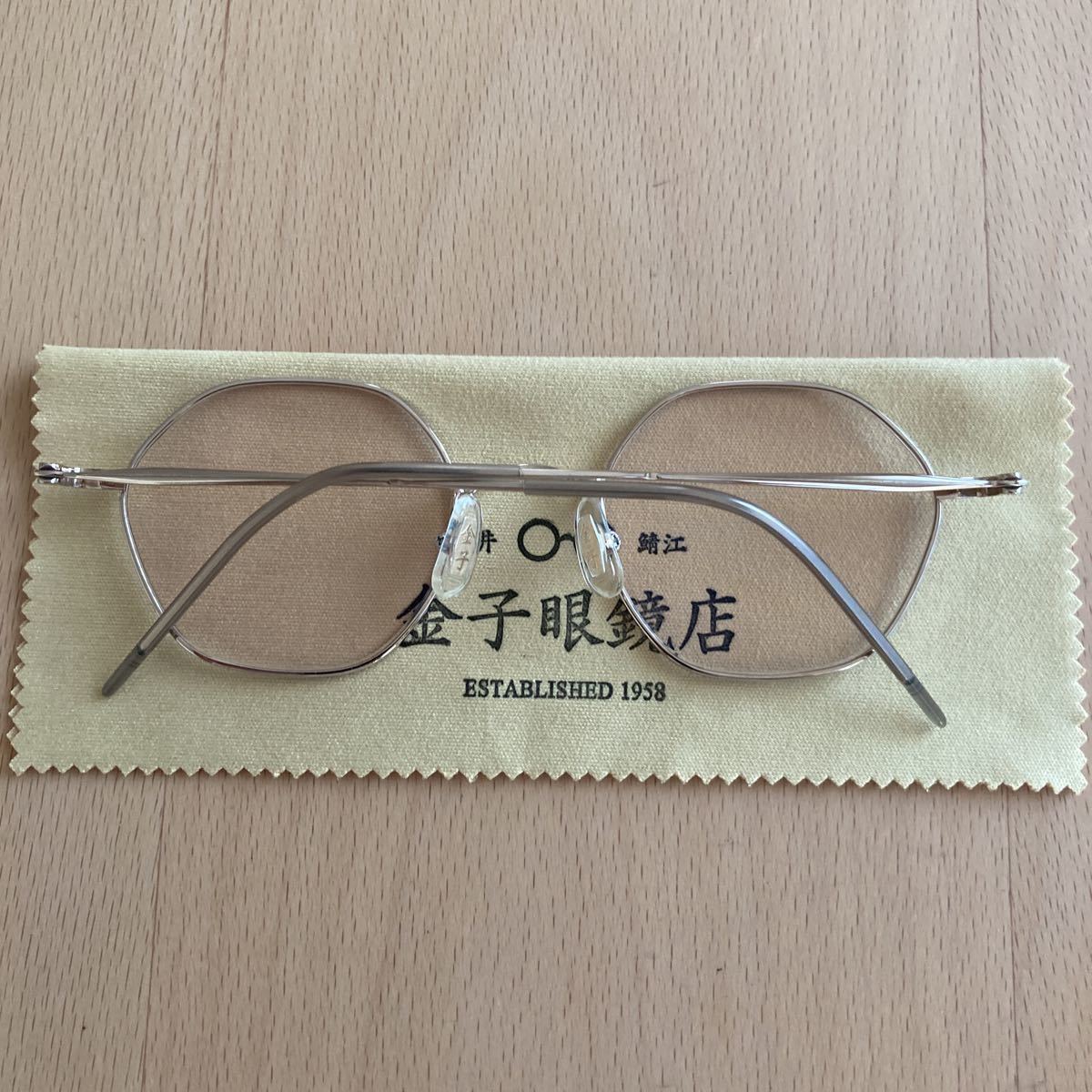 金子眼鏡 KM-32 オクタゴン 定価37,400円 日本製 福井 鯖江 眼鏡 試着