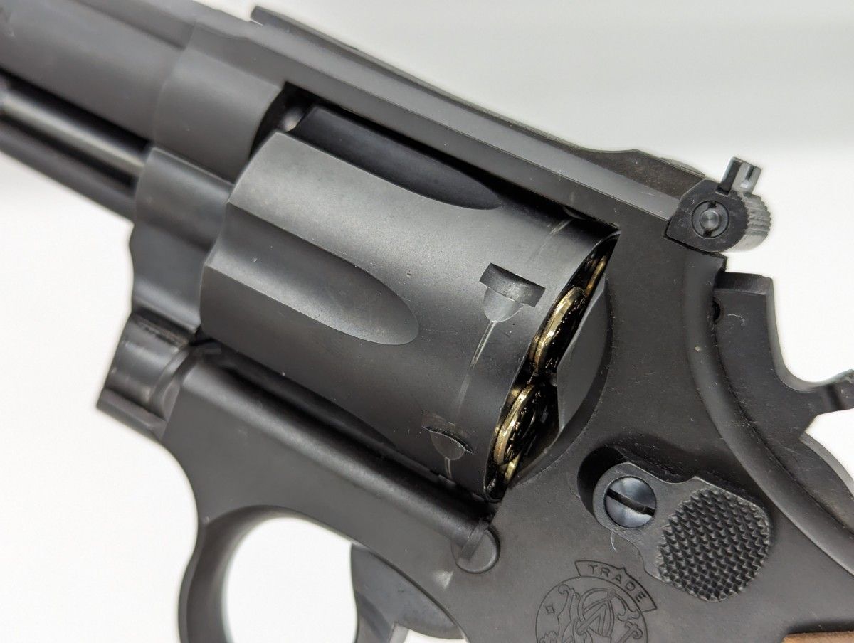 タナカ S&W M19 4インチ ガスガン バージョン3 ホルスター 木グリ-