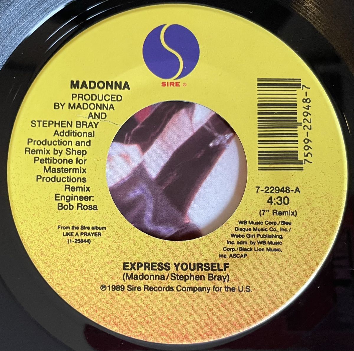EP盤 Madonna / Express Yourself US盤 オリジナル7インチ盤その他プロモーション盤 レア盤 人気レコード 多数出品。_画像2