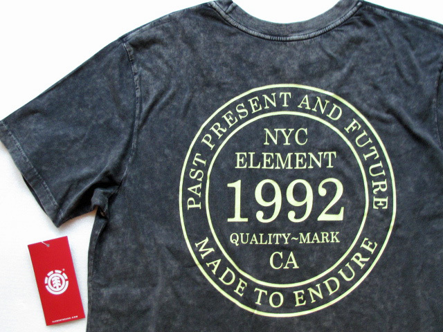  tag equipped ELEMENT Element big Logo T-shirt men's LL Street skateboard rvca Roo ka Billabong billabong purple sport 